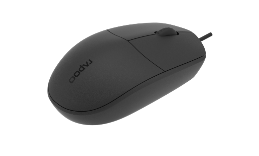 Picture of RAPOO N100 Wired USB Optical 1600DPI Mouse Black