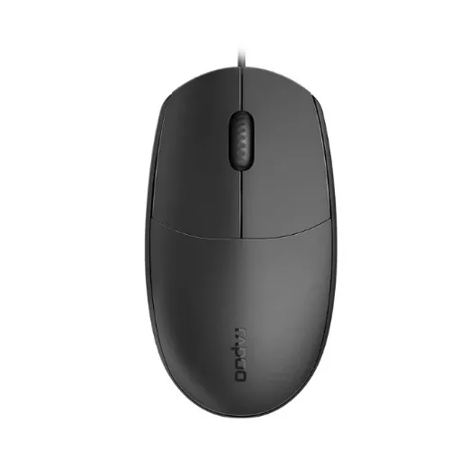 Picture of RAPOO N100 Wired USB Optical 1600DPI Mouse Black