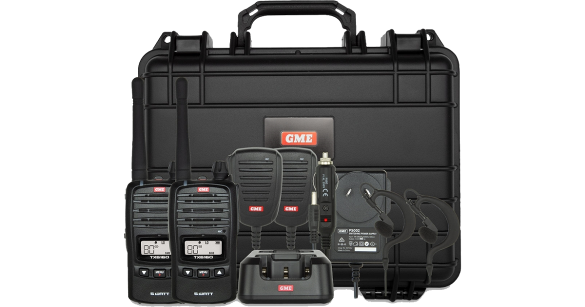 Picture of GME 5/1 Watt UHF CB Handheld Radio - Twin Pack