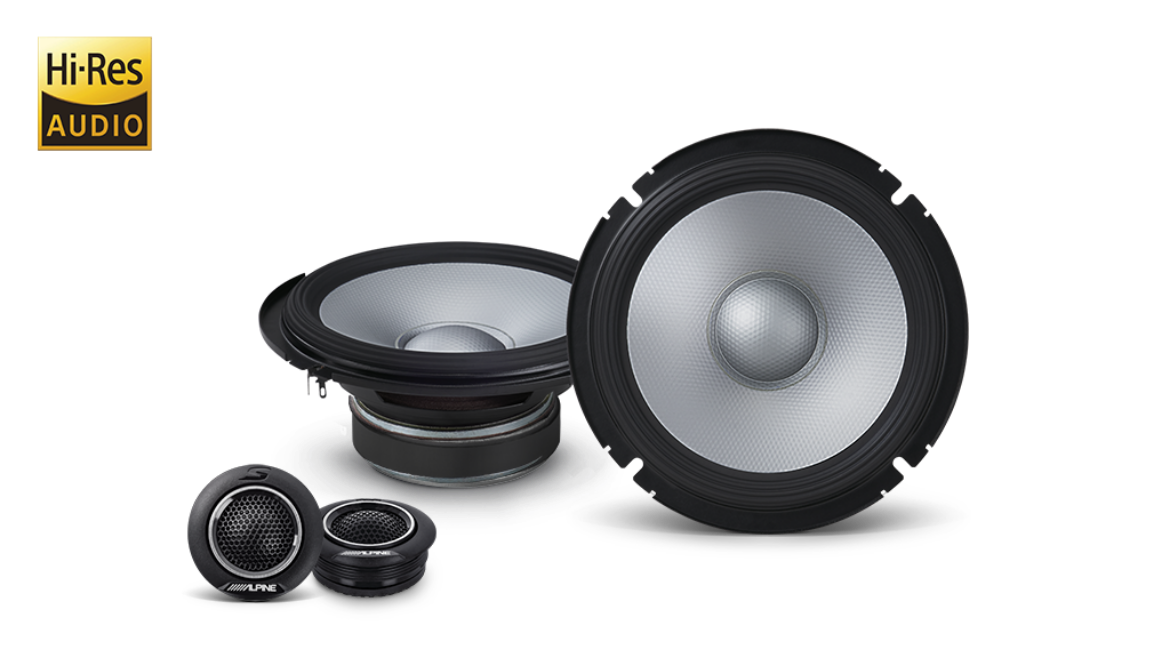 Picture of Alpine S-Series 6-1/2 Inch 2-Way Hi-Res Audio Component Speaker System