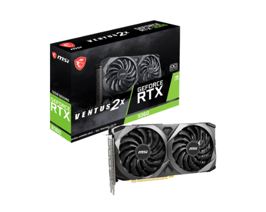 Picture of MSI nVidia Geforce RTX 3060 VENTUS 2X OC 12GB Video Card