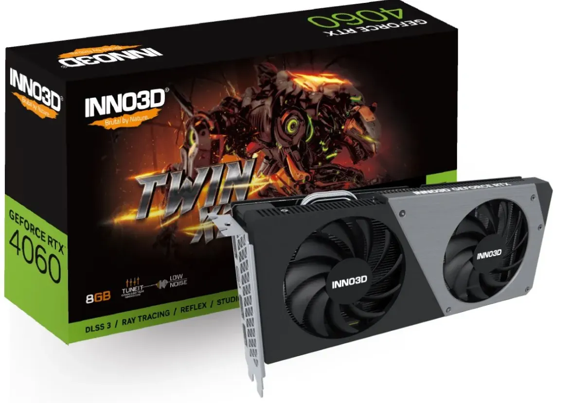 Picture of INNO3D nVidia GeForce RTX 4060 TWIN X2 8G GDDR6