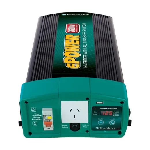 Picture of Enerdrive ePOWER 2000W Inverter with AC Transfer