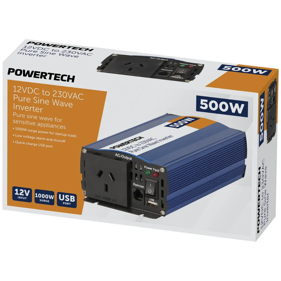 Picture of Powertech 500W Pure Sine Wave Inverter