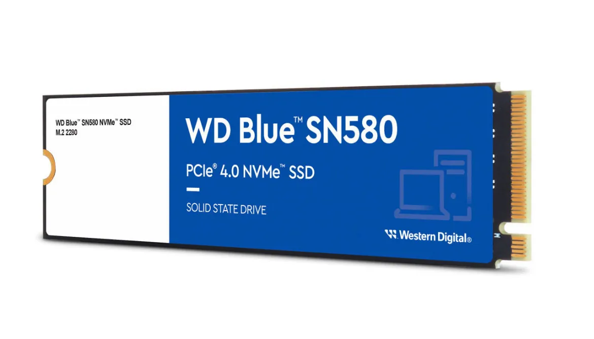 Picture of Western Digital Blue SN580 500GB NVMe Gen4 SSD