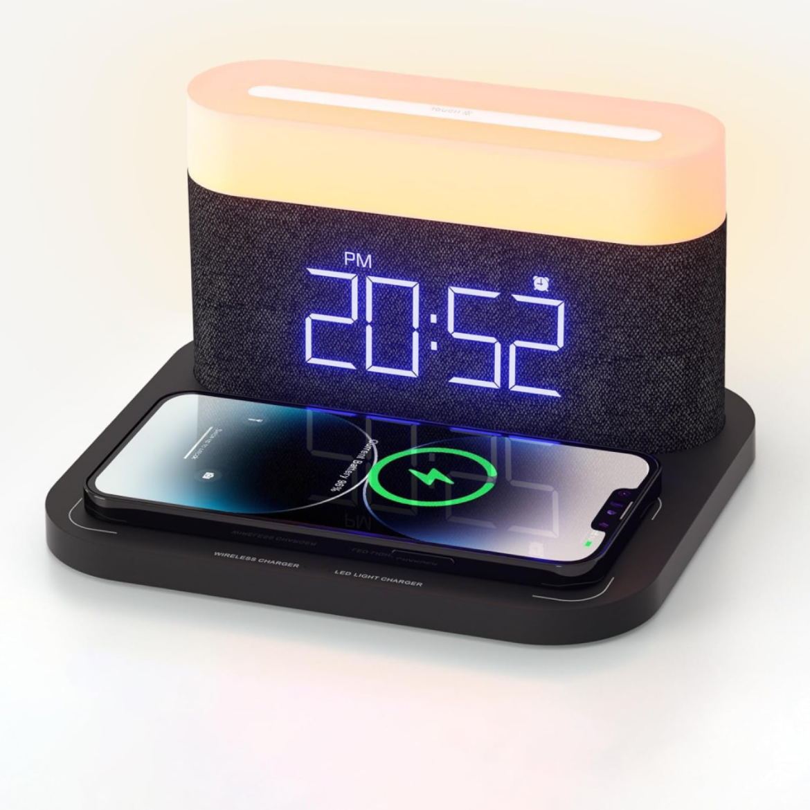 Picture of Rechargeable Touch Light, Wireless Charger & Digital Clock Radio