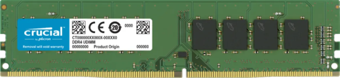 Picture of Crucial 8GB DDR4 3200MHz Desktop RAM