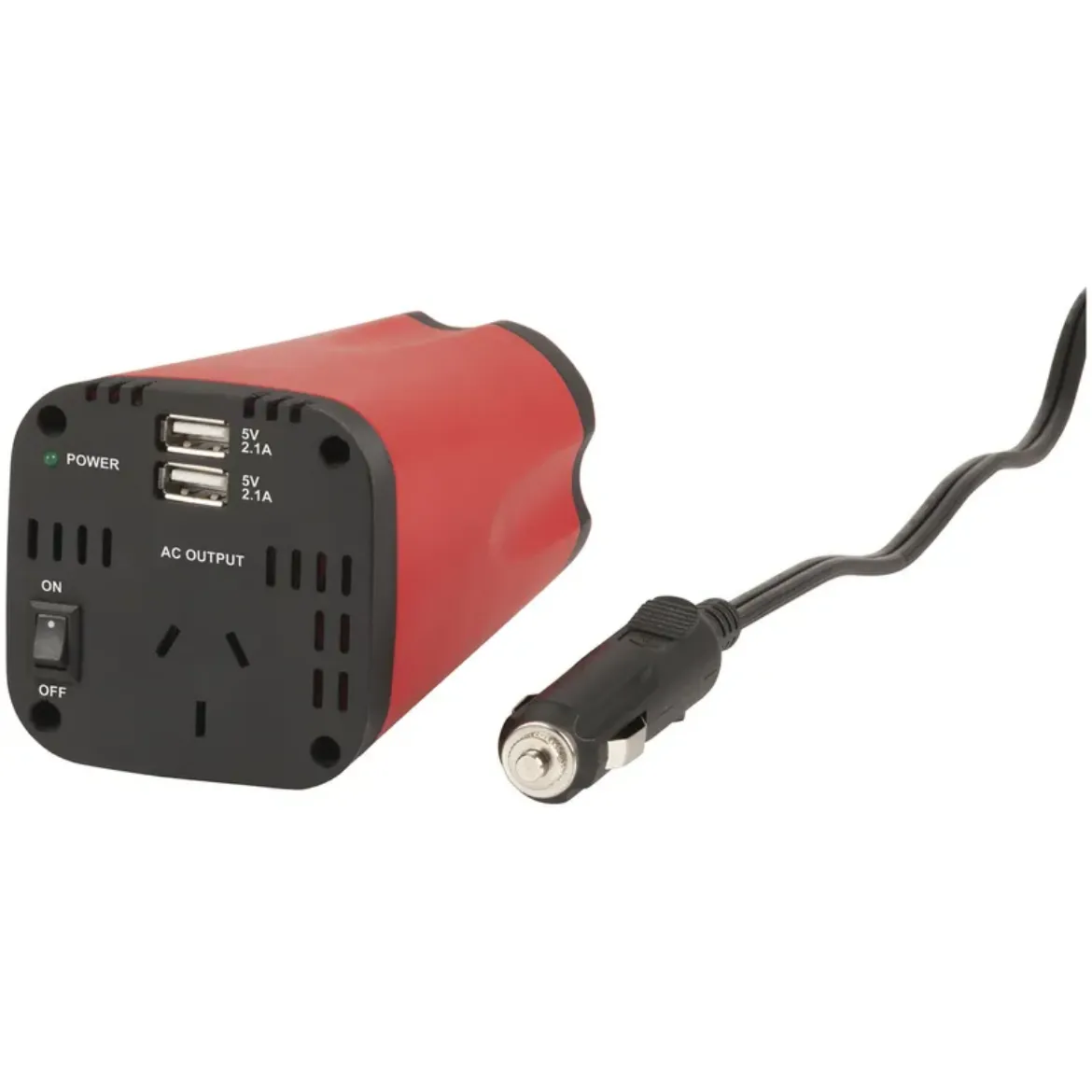 Picture of Powertech 150W Cup-Holder Inverter with Dual USB Charging