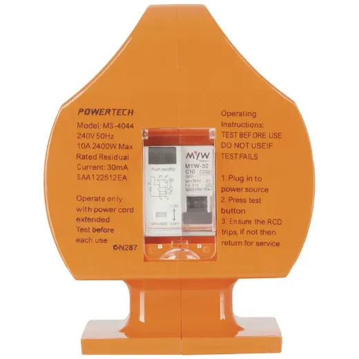 Picture of Powertech Portable RCD with 15A to 10A Plug Conversion