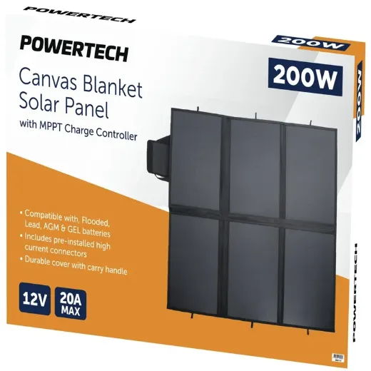 Picture of 12V 200W Blanket Solar Panel with Accessories