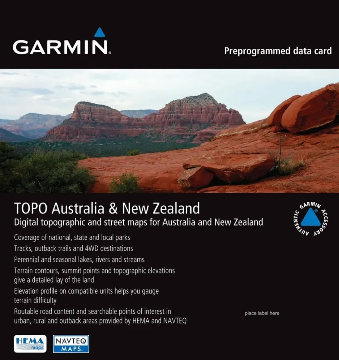 Picture of Garmin TOPO Australia & New Zealand MicroSD/SD