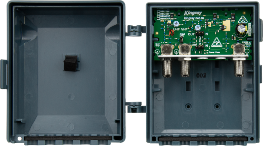 Picture of Kingray VHF & UHF TV Masthead Amplifier with 35dB Gain, Separate or Combined input & 4G/LTE filtering