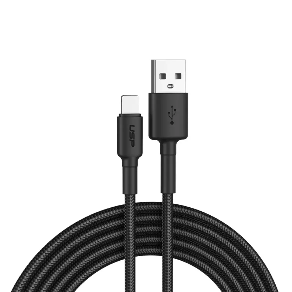 Picture of USP BoostUp Braided Lightning to USB-A Cable (1M) Black