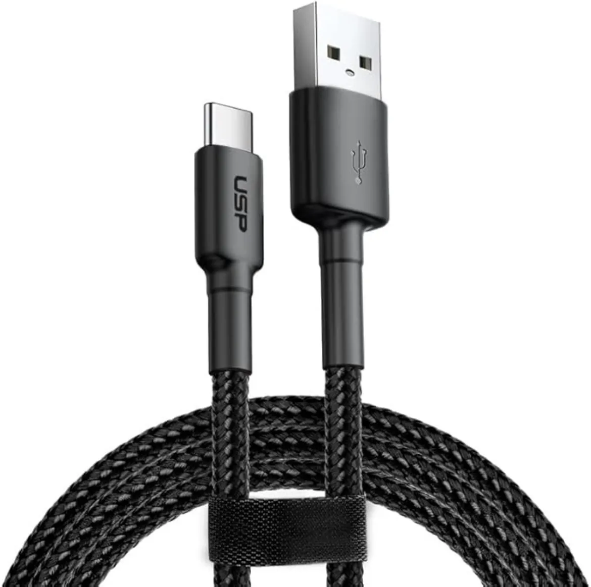 Picture of USP BoostUp Braided USB-C to USB-A Cable (1M) Black