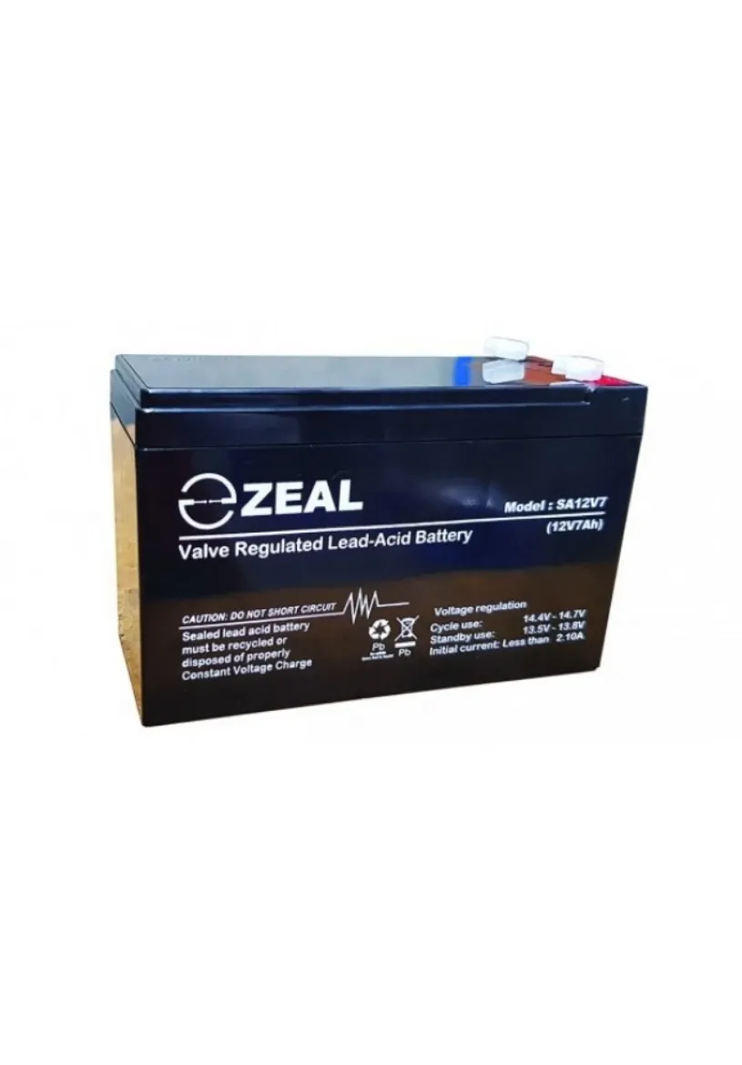 Picture of Zeal 12 VDC 7AH (C20) SLA Battery