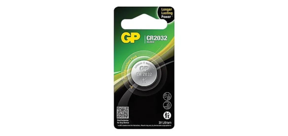 Picture of GP Batteries 3V CR2032 Lithium Button Battery