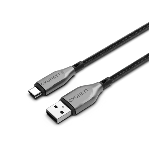 Picture of Cygnett Armoured USB-C to USB-A (2.0) Cable (1M) - Black