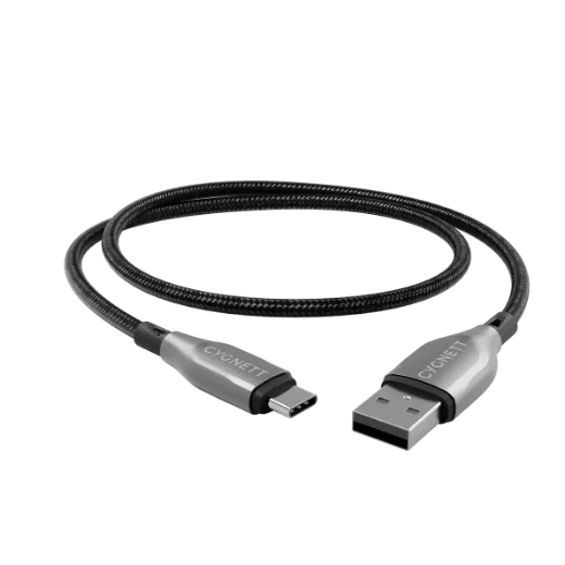 Picture of Cygnett Armoured USB-C to USB-A (2.0) Cable (1M) - Black