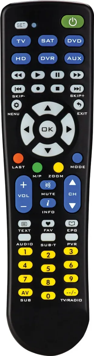 Picture of Dynalink Universal Remote Control, Controls up to 6 AV Devices, Easy Setup