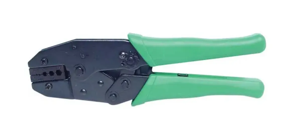 Picture of Crimp Tool Hexagonal Coaxial RG58/174 With Ratchet (Green Handle)