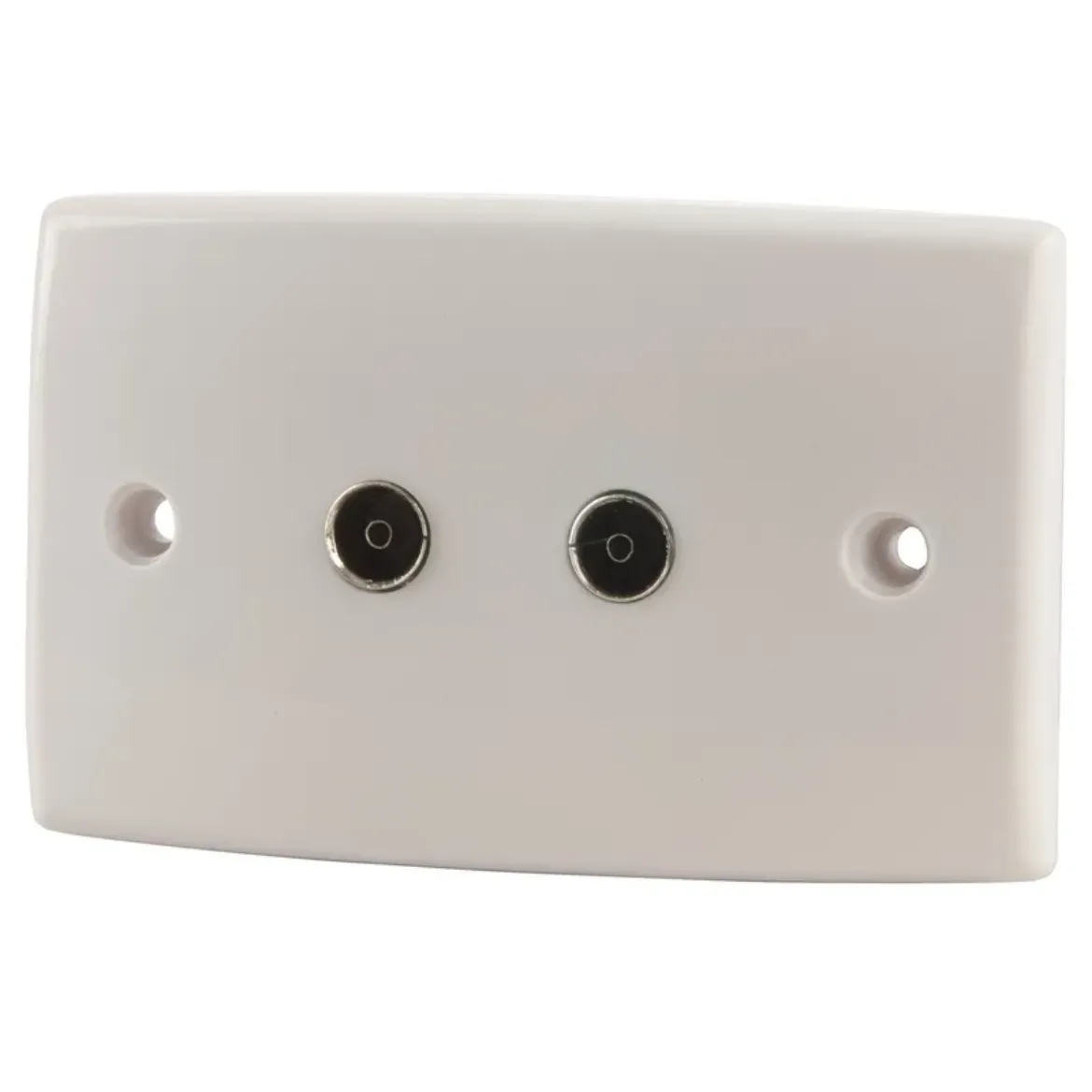 Picture of PAL 2 Socket Wallplate - TV and FM