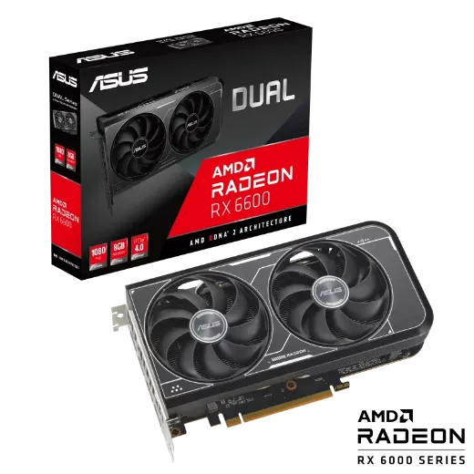 Picture of ASUS Dual Radeon RX 6600 V3 8GB GDDR6