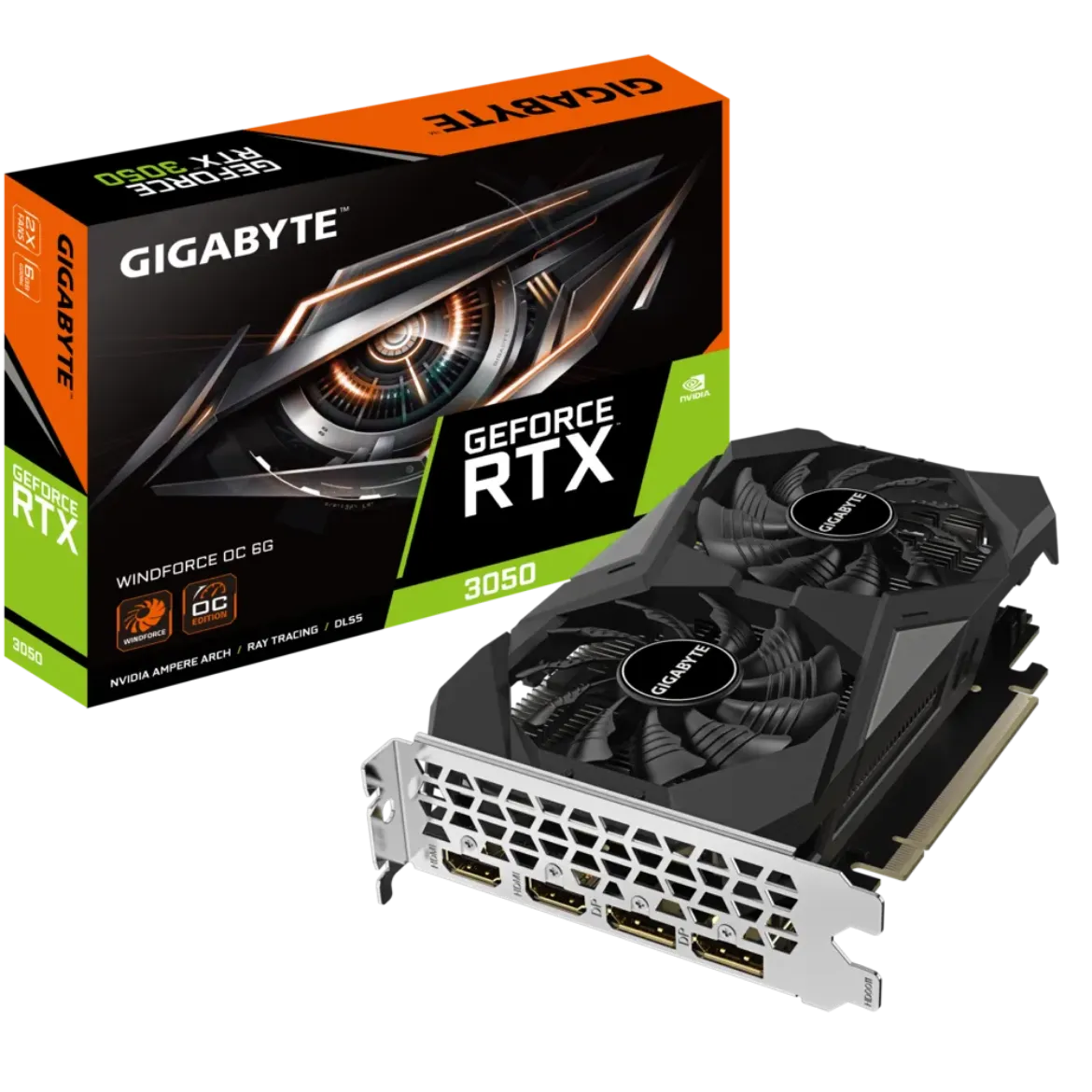 Picture of Gigabyte GeForce RTX 3050 WINDFORCE OC 6GB