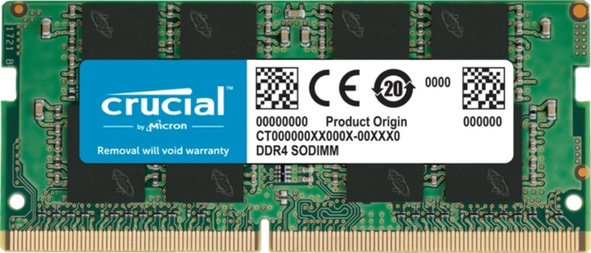 Picture of Crucial 16GB DDR4 3200MHz SODIMM RAM